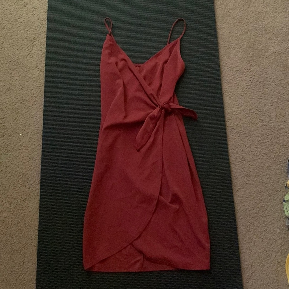 red dress